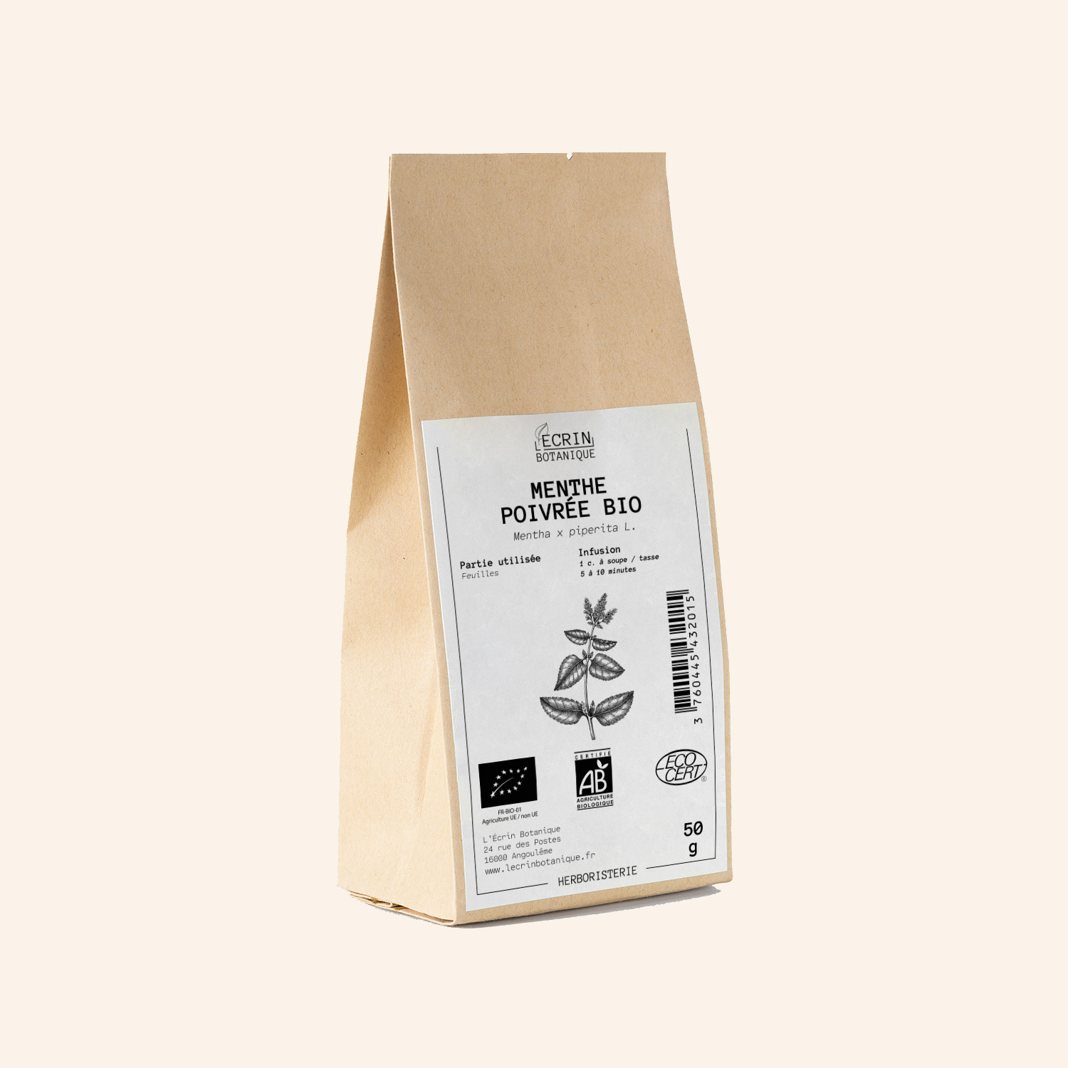 Menthe poivrée BIO (feuilles)