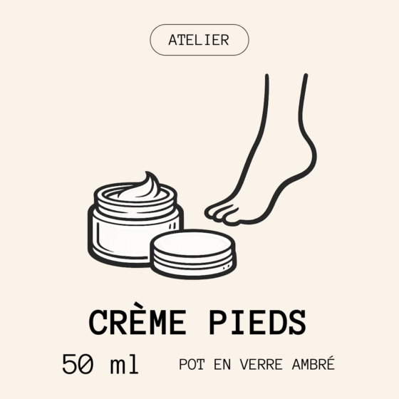 Atelier crème pieds au beurre de cacao – 50 ml